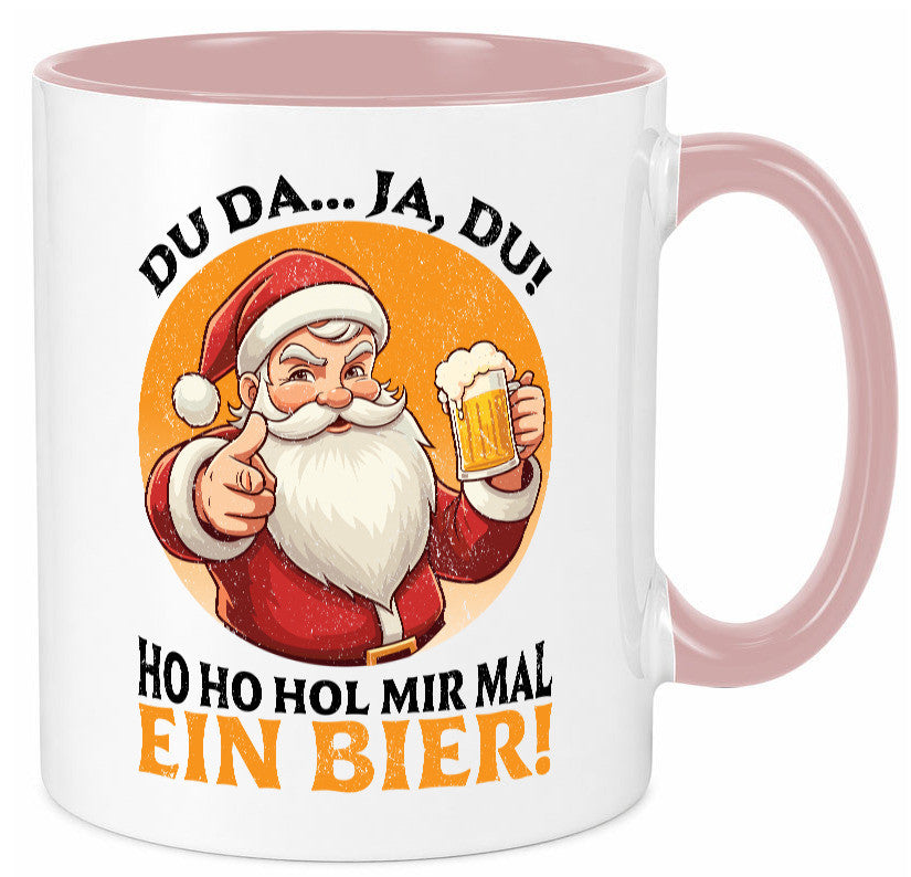 Hol mir mal ein Bier | Ugly Christmas Santa lustig Humor Geschenkidee Geschenk Tasse