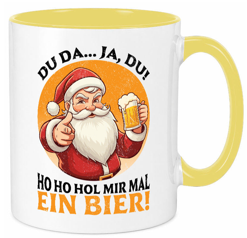 Hol mir mal ein Bier | Ugly Christmas Santa lustig Humor Geschenkidee Geschenk Tasse