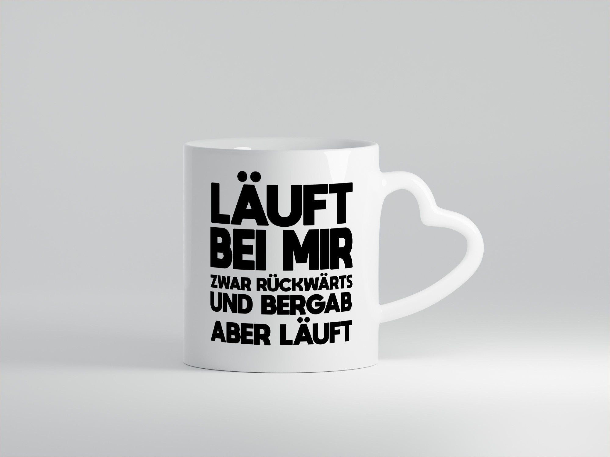 Läuft bei mir | Rückwärts aber Motivation Geschenkidee Humor Tasse