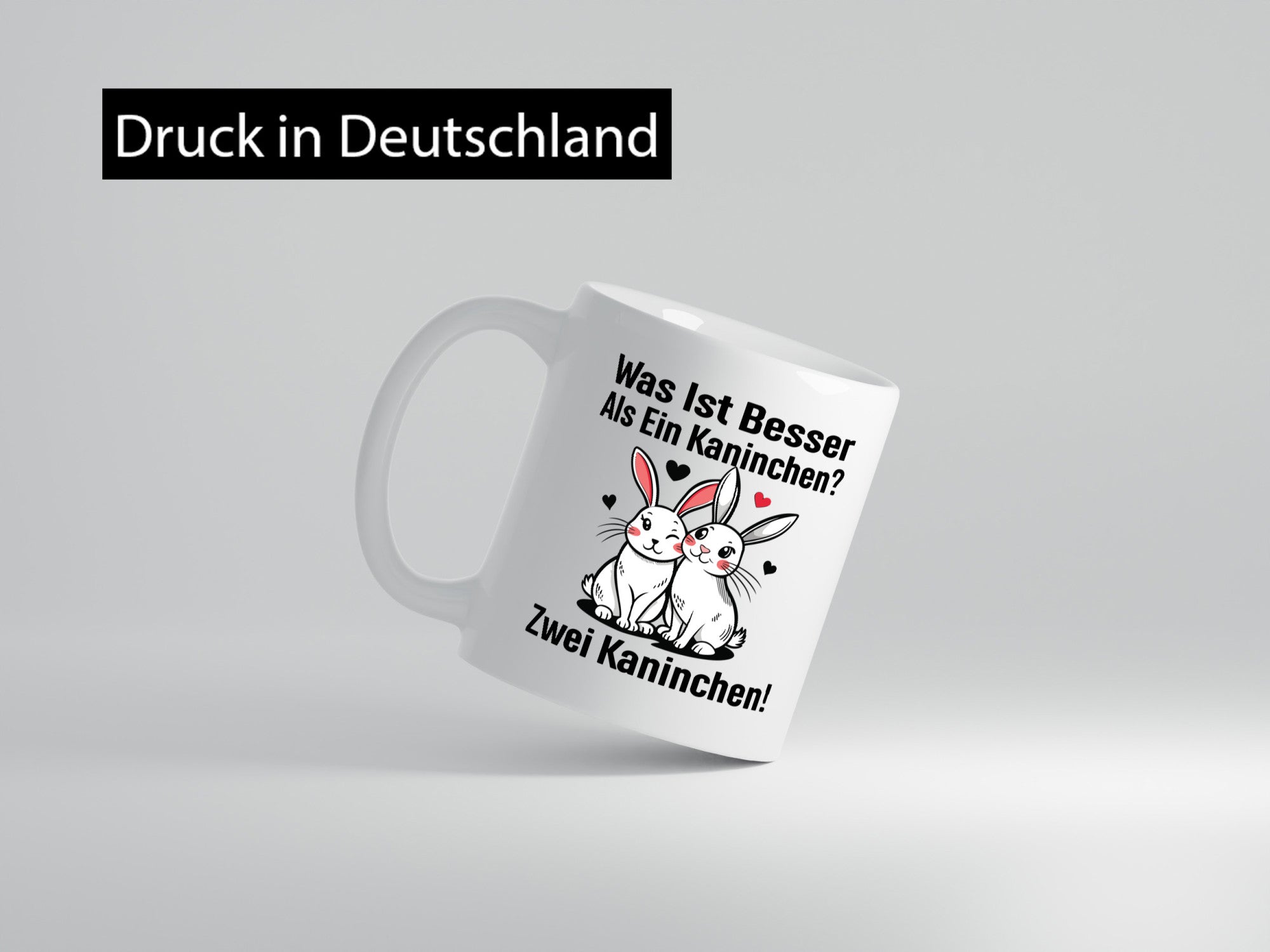 Was ist besser als 1 Kaninchen | Süßes Humor Geschenkidee Tasse