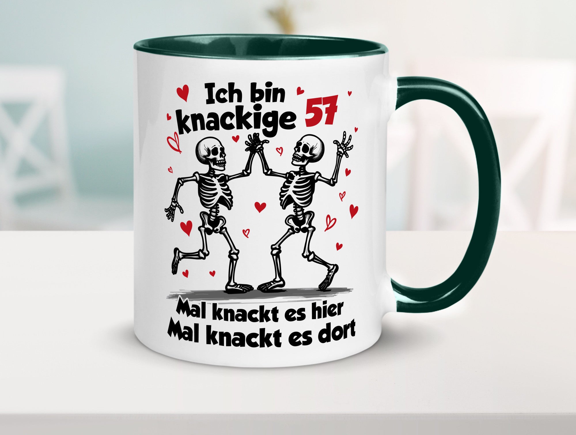 57. Geburtstag | Knackige 57 Ich bin alt lustig Geschenkidee Geschenk Tasse