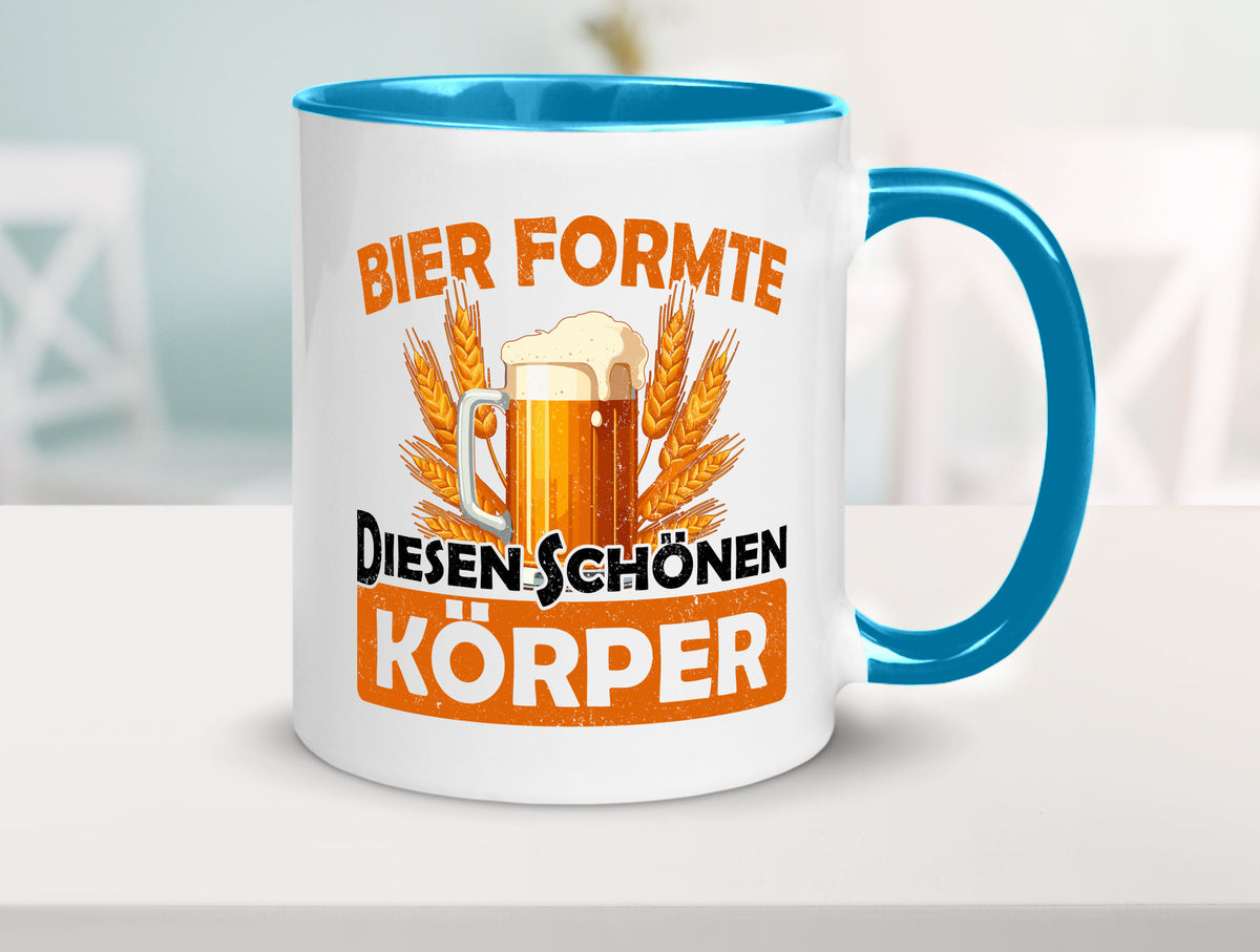 Bier förmte diesen Körper | bierliebhaber v2 Humor Geschenkidee Tasse