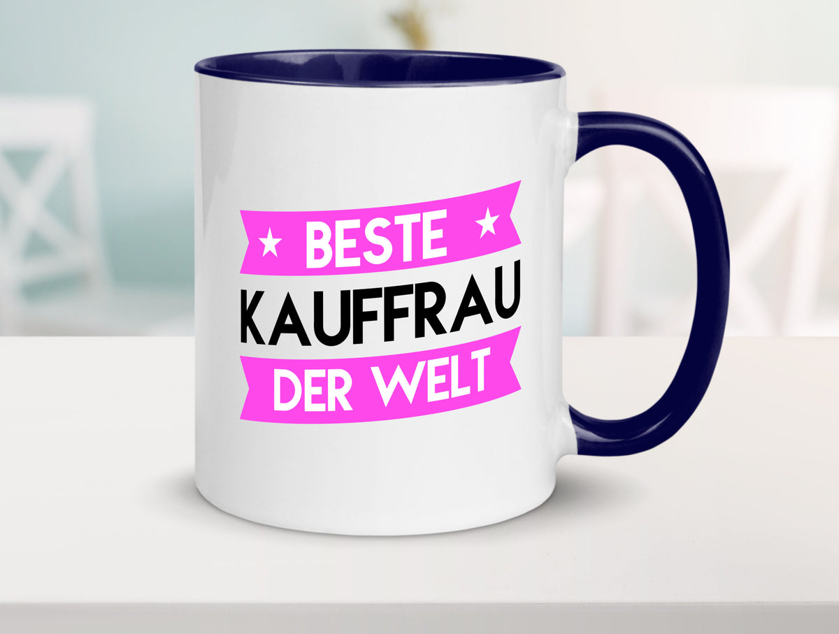 Beste Kauffrau | Kauffrauen Geschenkidee Humor Tasse