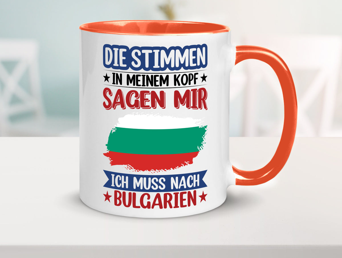 Bulgarien | Urlaub Stimmen in meinem Kopf Traumland Humor Geschenkidee Tasse