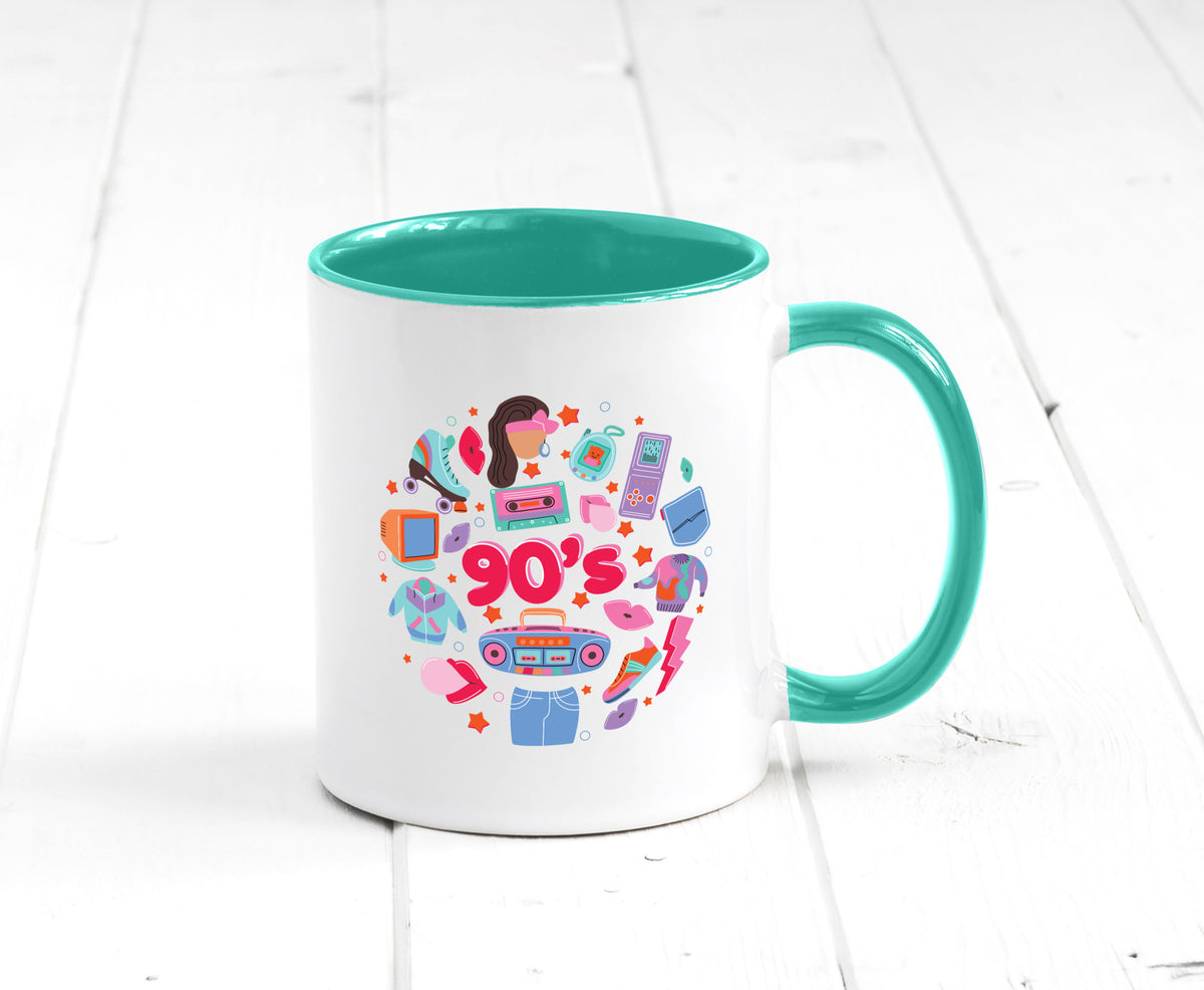 90er Jahre | Alte Zeit Nostalgie Humor Geschenkidee Tasse