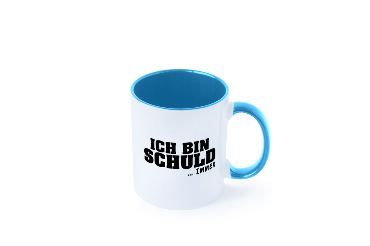 Ich bin Schuld | Schwarze Schaff lustig Humor Geschenkidee Geschenk Tasse
