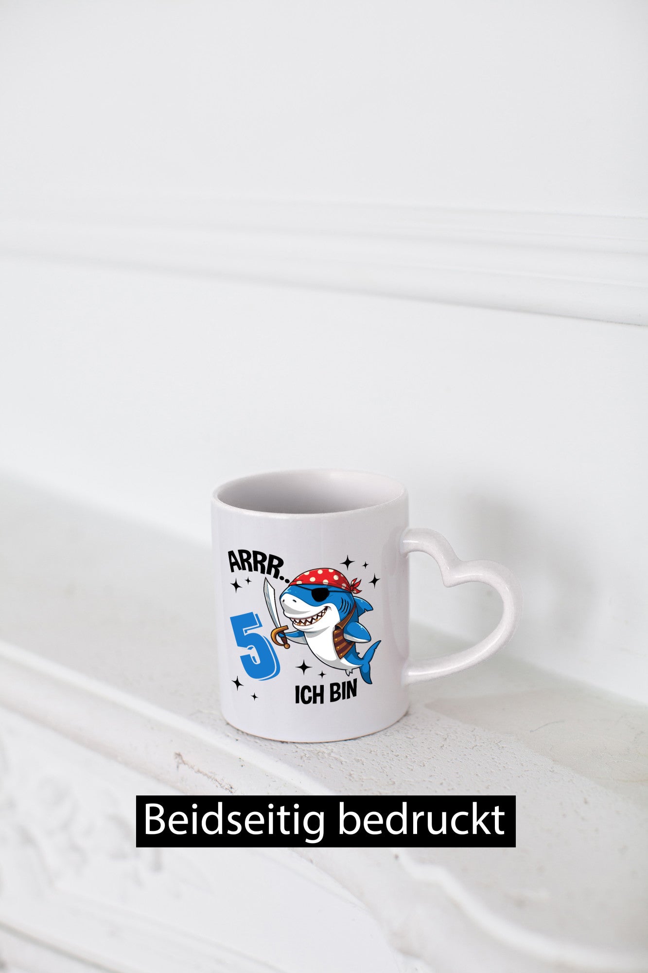 5. Geburtstag | 5 Jahre Arr Pirat Hai Piraten Humor Geschenkidee Tasse