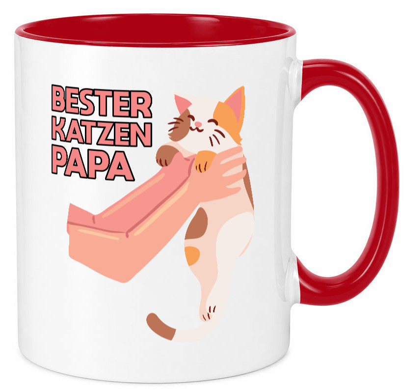 Bester Katzenpapa | Katze Gabel Geschenk Tierliebhaber Humor lustiger Spruch