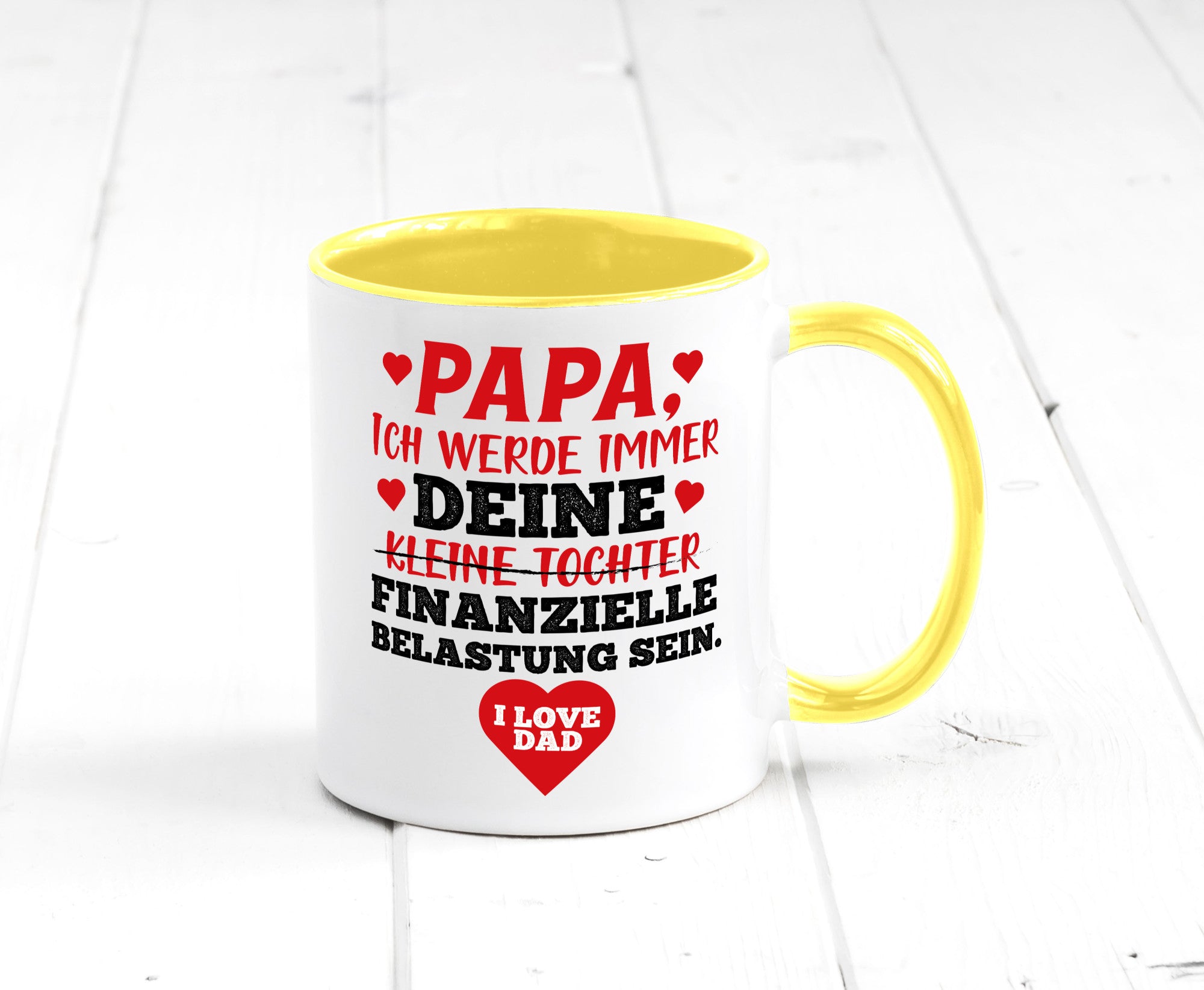 Finanzielle Belastung lustiger Spruch Geschenk Humor Geschenkidee Tasse