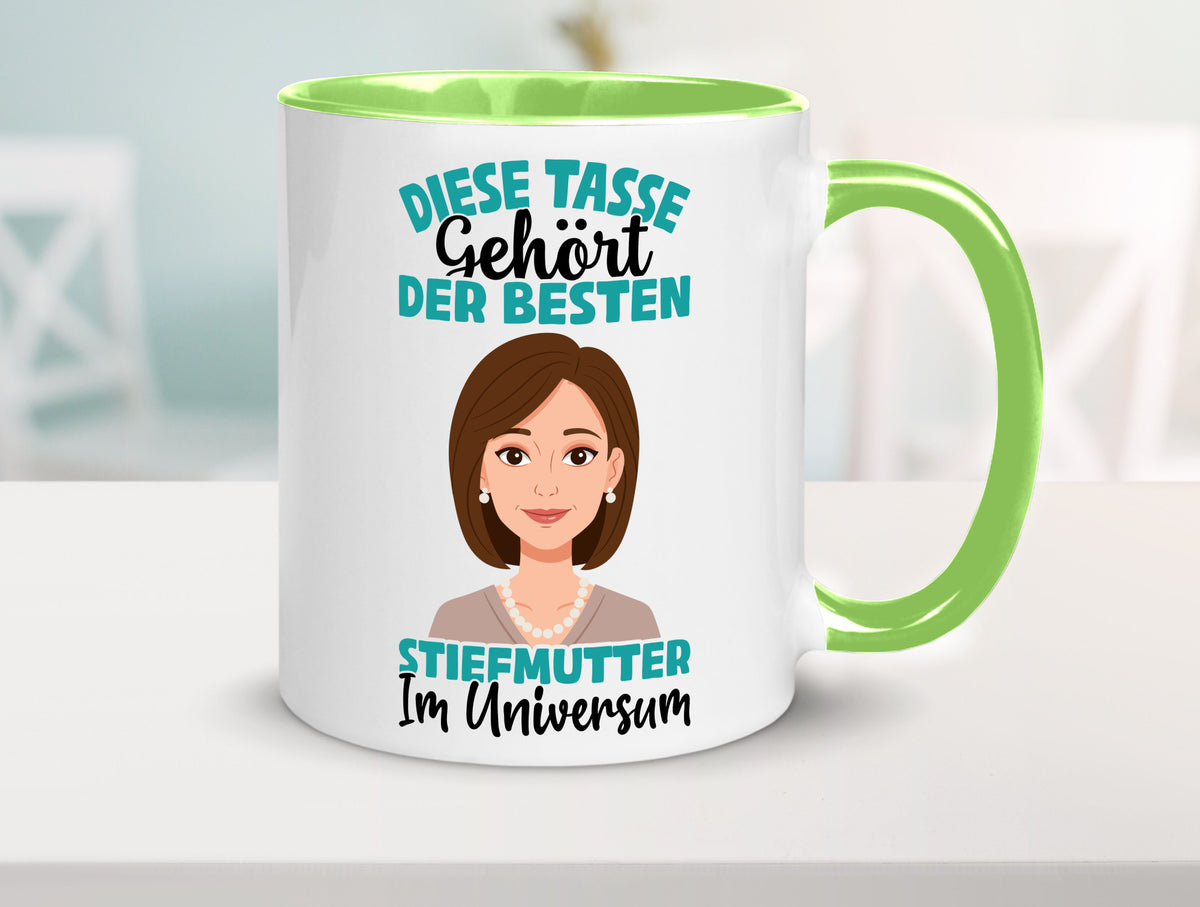 Im Universum: Stiefmutter | Stieftochter Beste Geschenk Familie Geschenkidee Tasse
