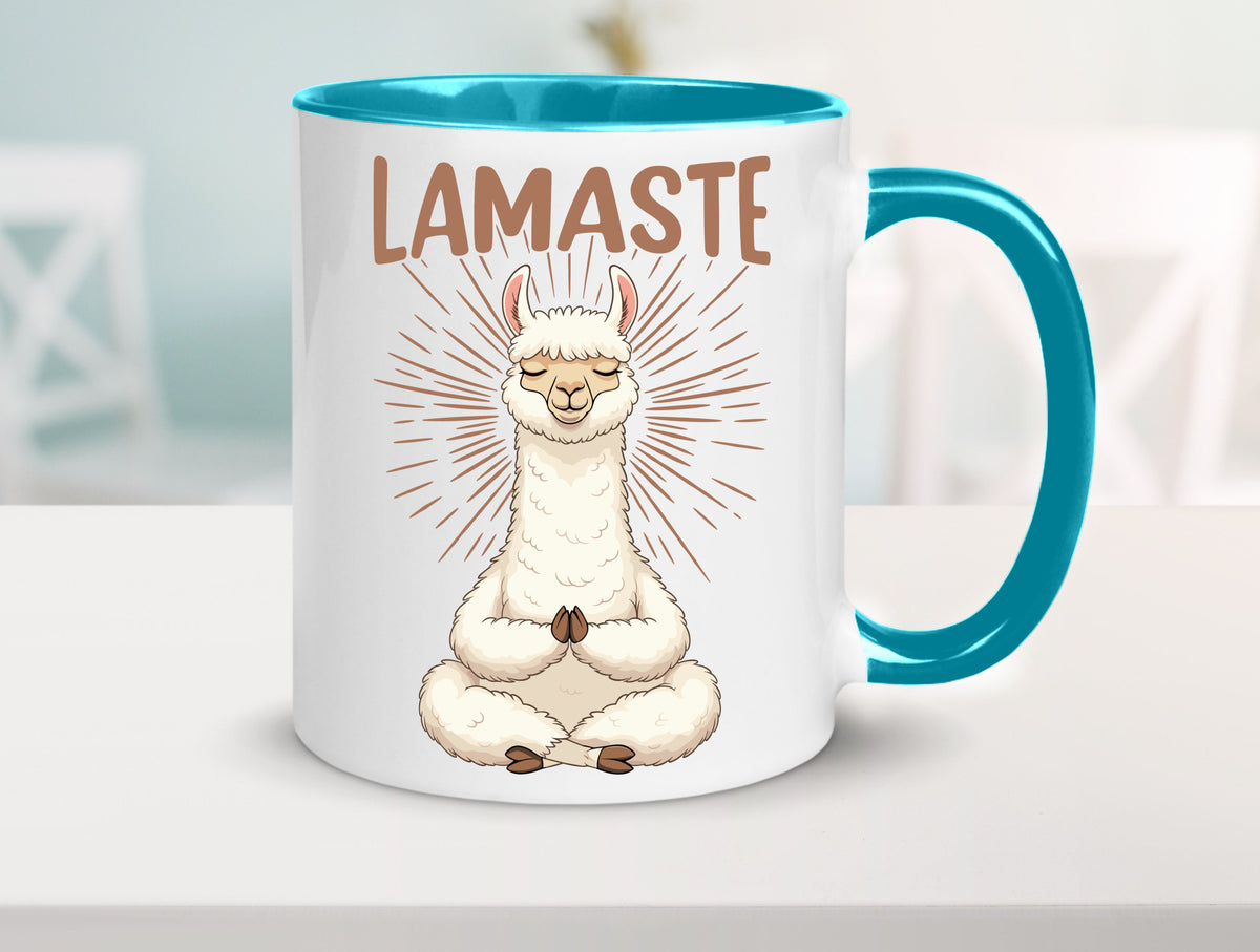 Lamaste | Lama Namaste lustiger Spruch Geschenk Humor Geschenkidee Tasse