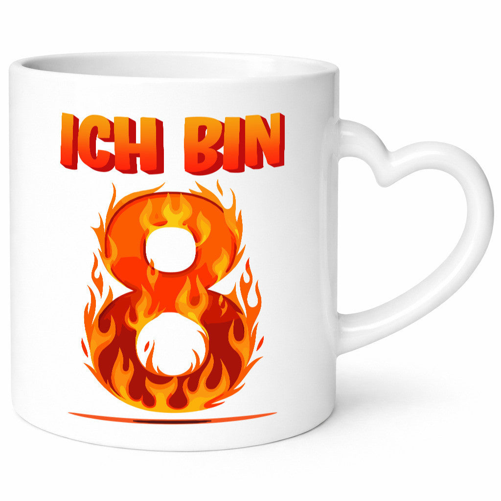 8. Geburtstag | 8 Jahre Drache lustiger Spruch Geschenk Geschenkidee Tasse