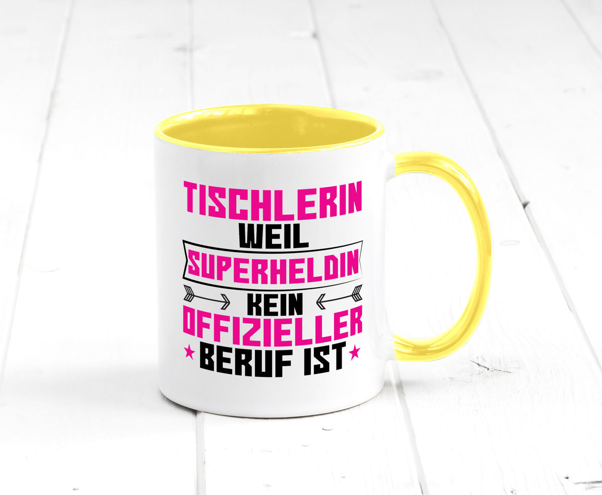 Superheldin Tischlerin | Tischlerei Geschenkidee Humor Tasse