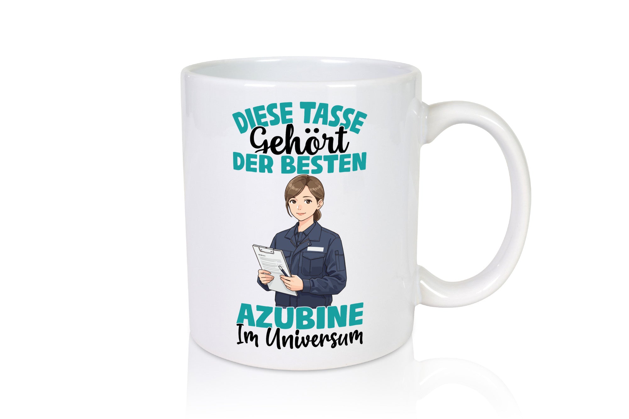 Im Universum: Azubine | Ausbildung Lehre Lehrling Geschenkidee Humor Tasse