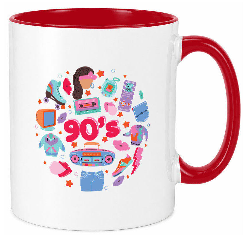 90er Jahre | Alte Zeit Nostalgie Humor Geschenkidee Tasse