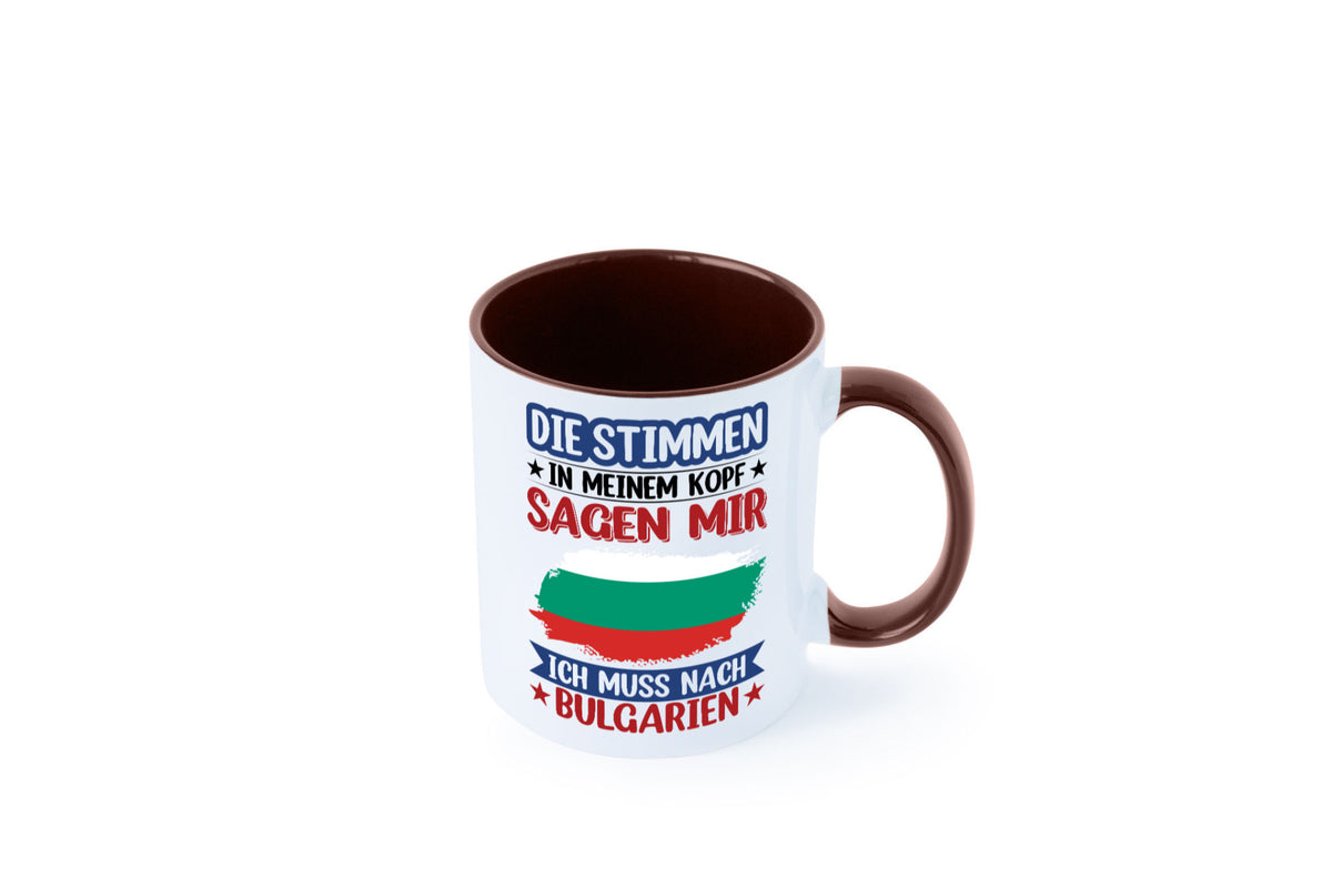 Bulgarien | Urlaub Stimmen in meinem Kopf Traumland Humor Geschenkidee Tasse