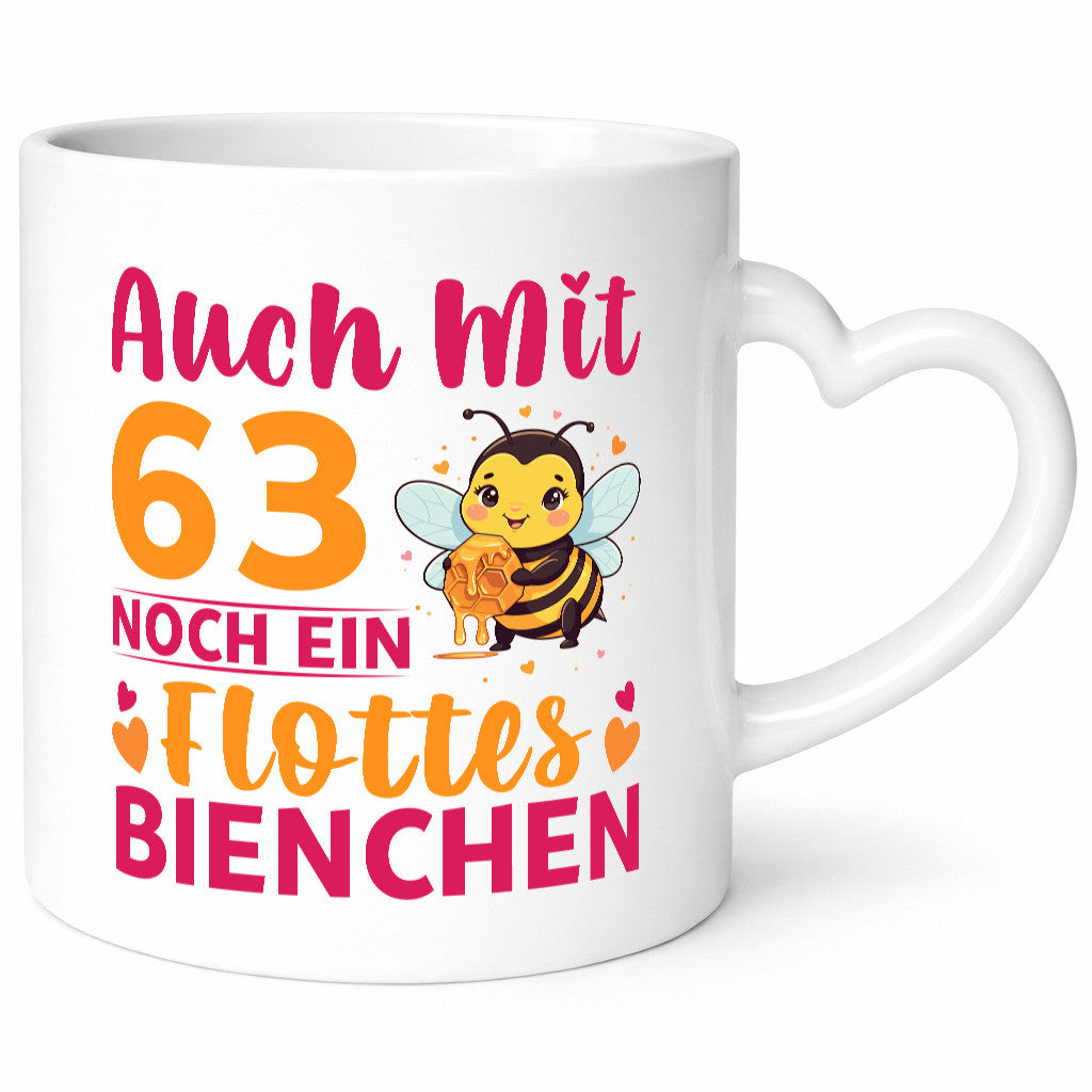 63. Geburtstag | Flottes Bienchen 63 Jahre lustiger Spruch Geschenk
