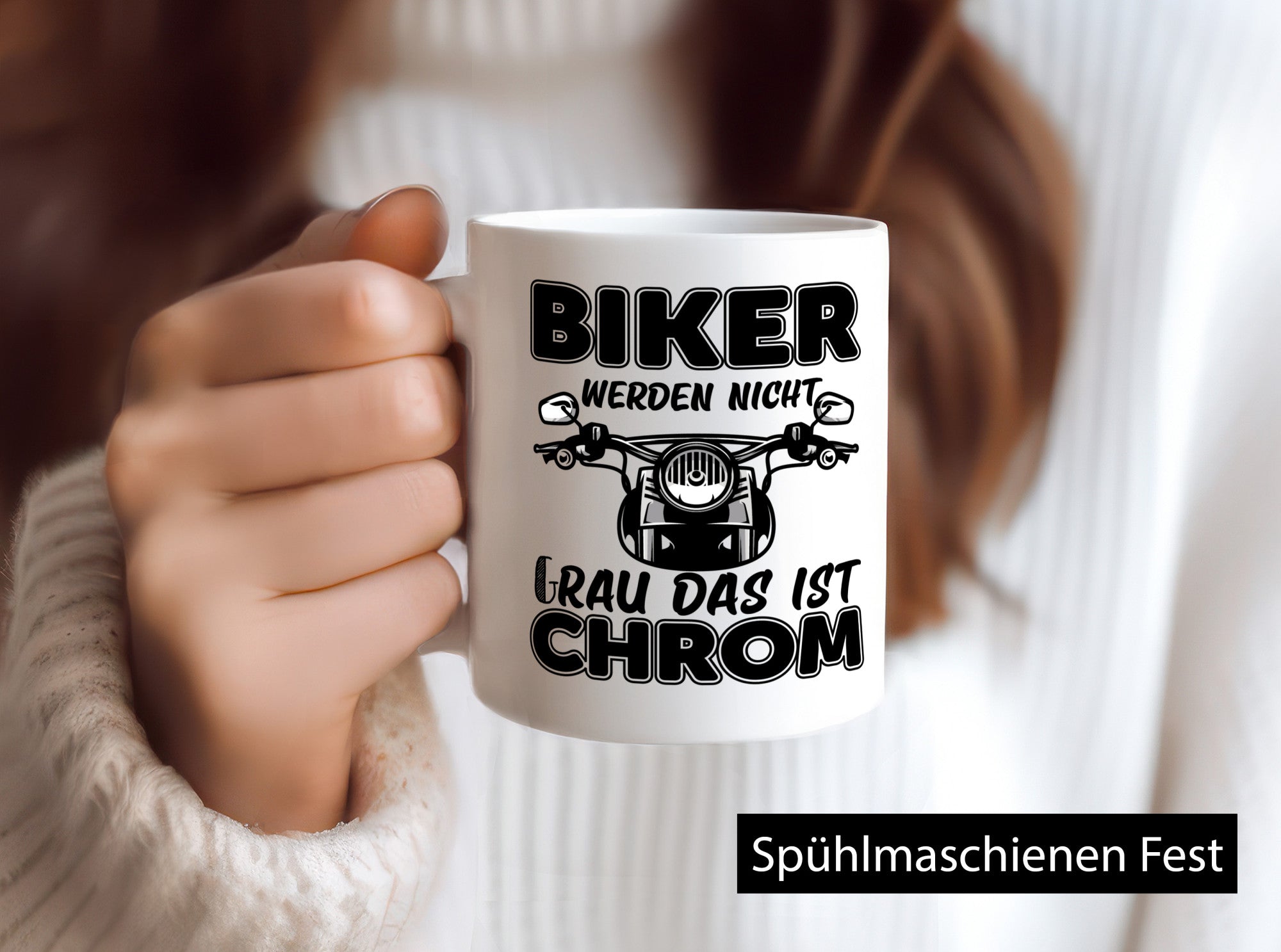Biker werden nicht grau | Motorrradfahrer Tasse Humor Geschenkidee