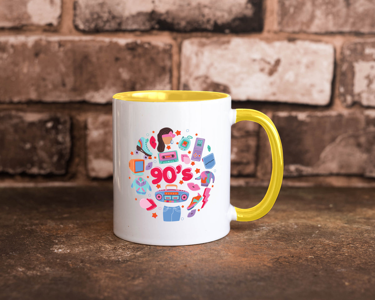 90er Jahre | Alte Zeit Nostalgie Humor Geschenkidee Tasse