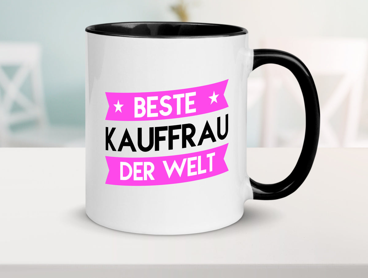 Beste Kauffrau | Kauffrauen Geschenkidee Humor Tasse