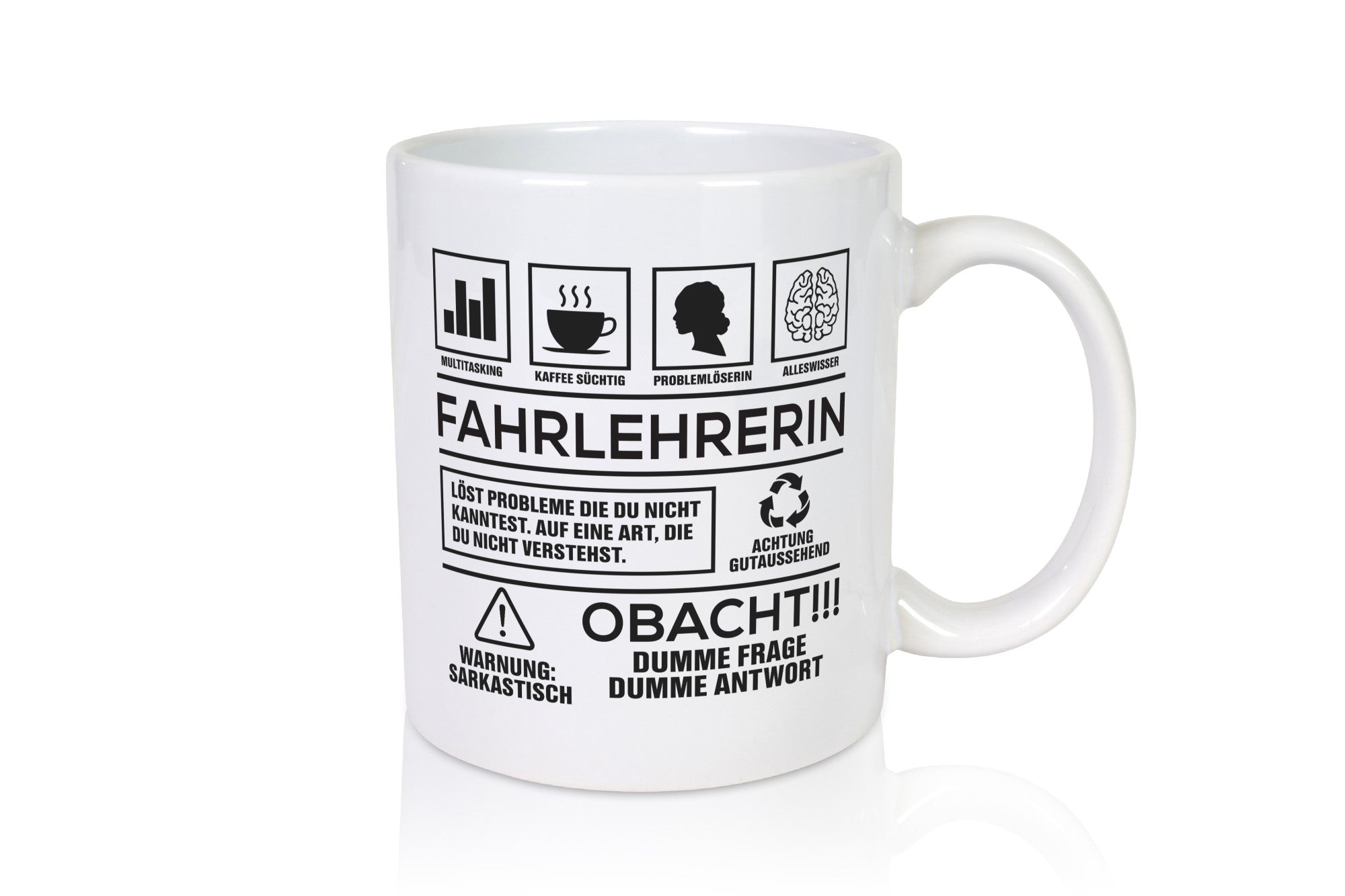 Achtung Probleme Fahrlehrerin| Fahrschule lustig Humor Geschenkidee Geschenk