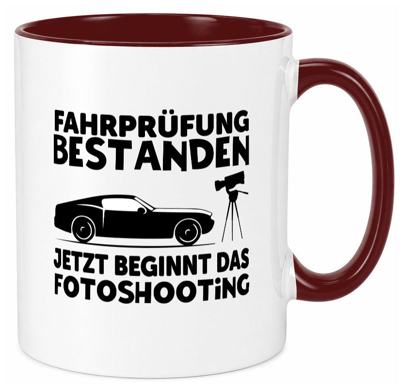 Fahrprüfung bestanden | Autofahren Führerschein Geschenk Humor Geschenkidee Tasse