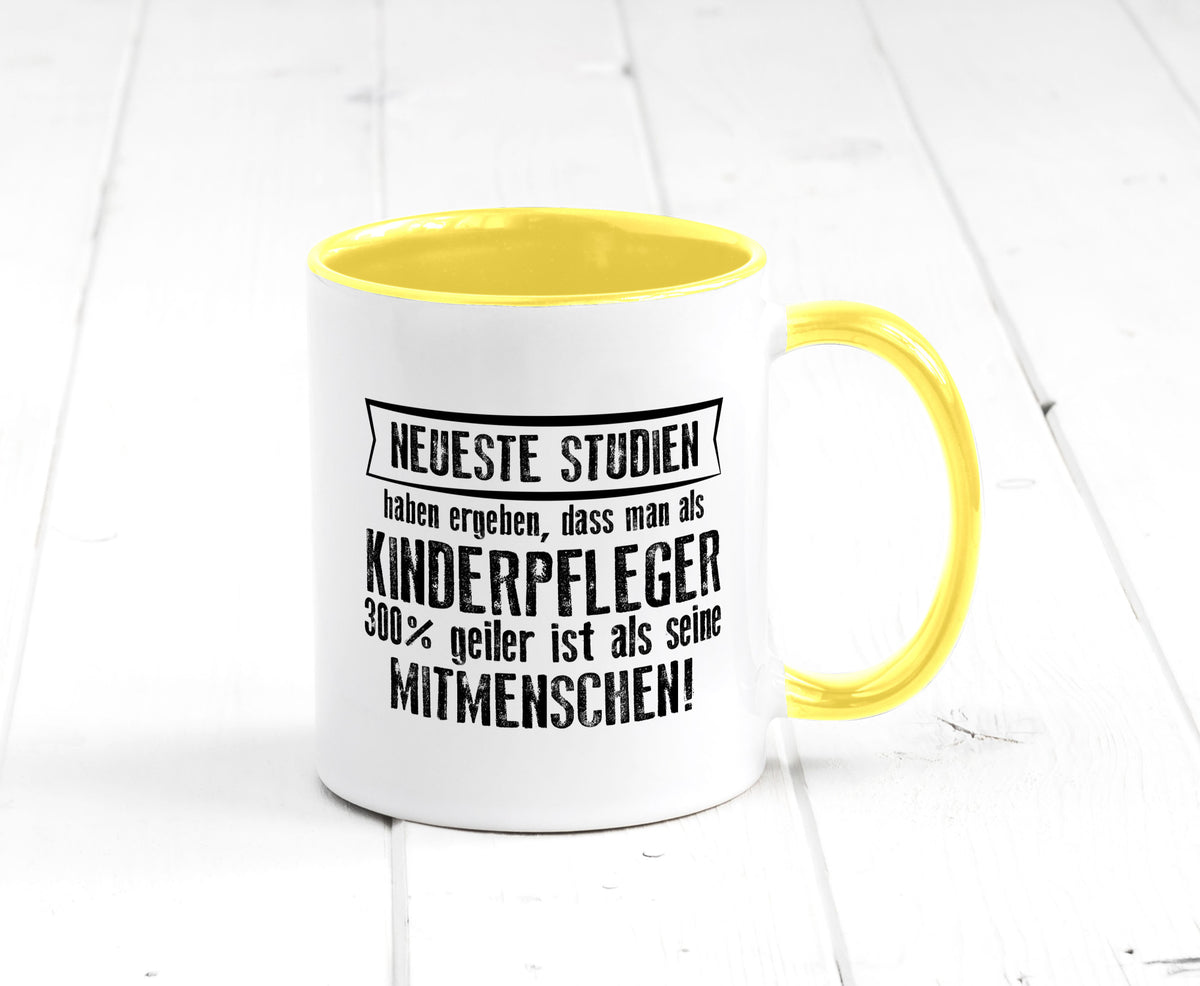 Neuste Studien: Kinderpfleger | Pfleger Kinder v2 lustiger Spruch Geschenk Tasse