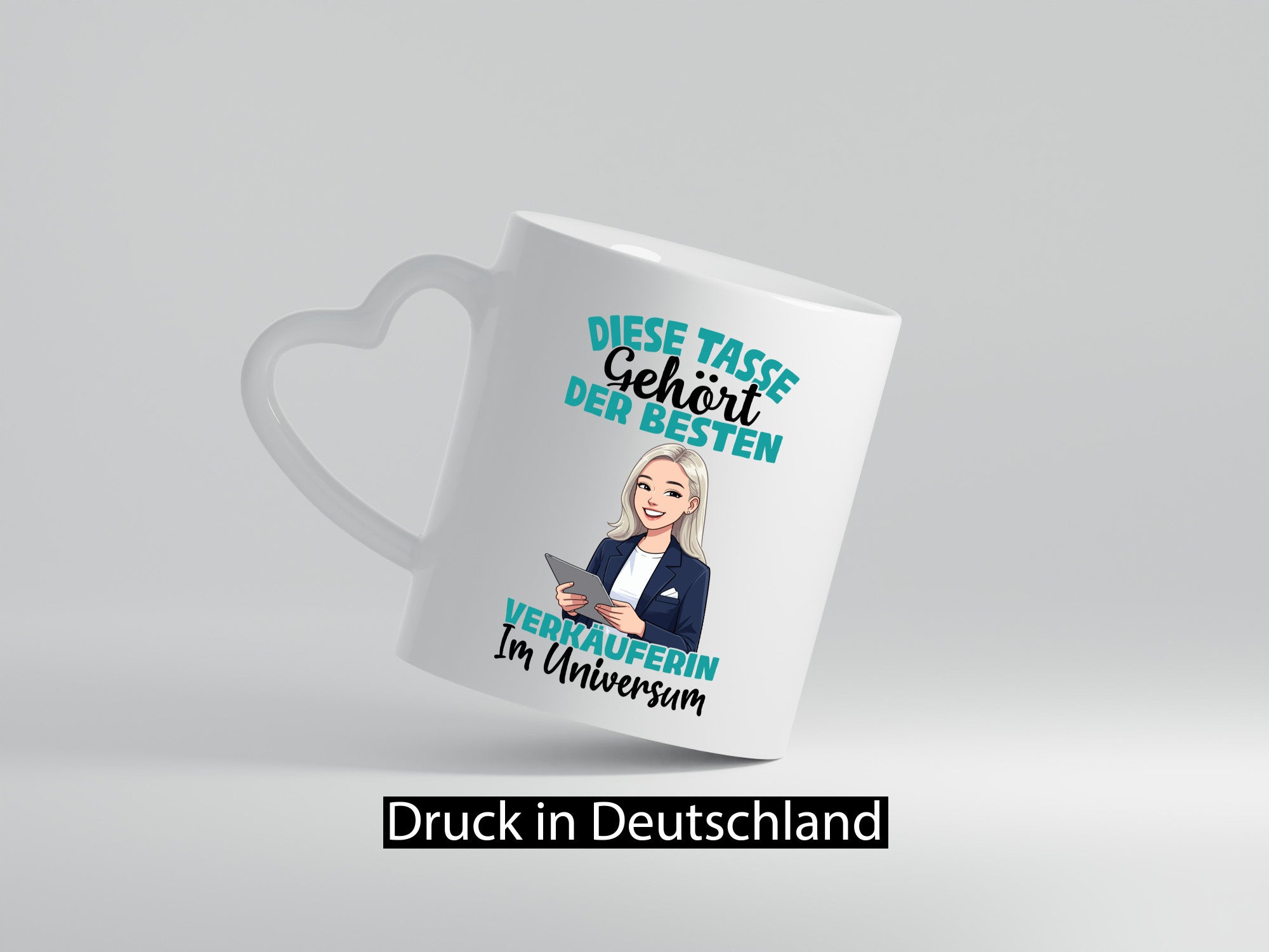Im Universum: Verkäuferin| Kollegin | Verkaufsjob lustiger Spruch Geschenk