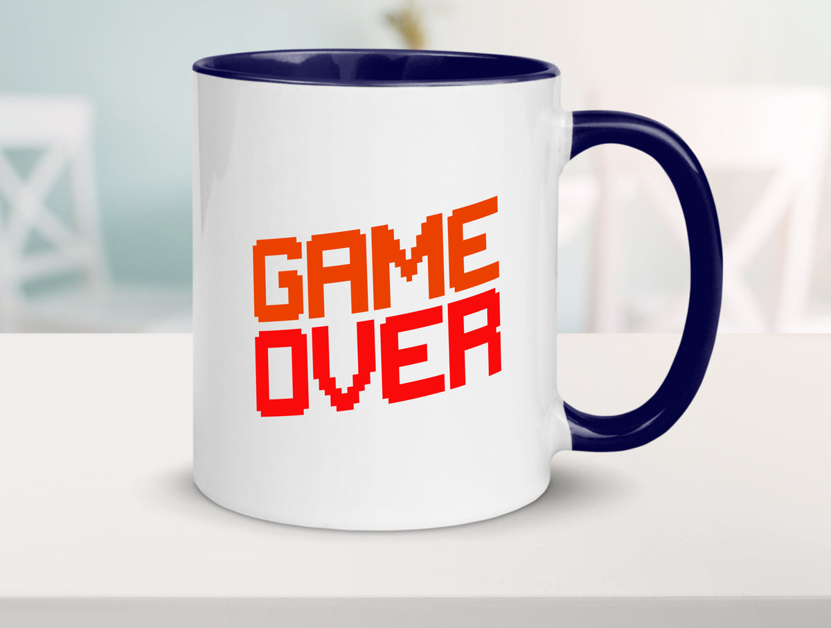 Game Over | Gamer Zocker Retro PC Nerd Pixel Geschenkidee Humor Tasse