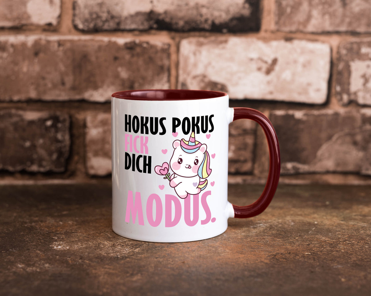 Hokus Pokus lustiger Spruch Geschenk Humor Geschenkidee Tasse