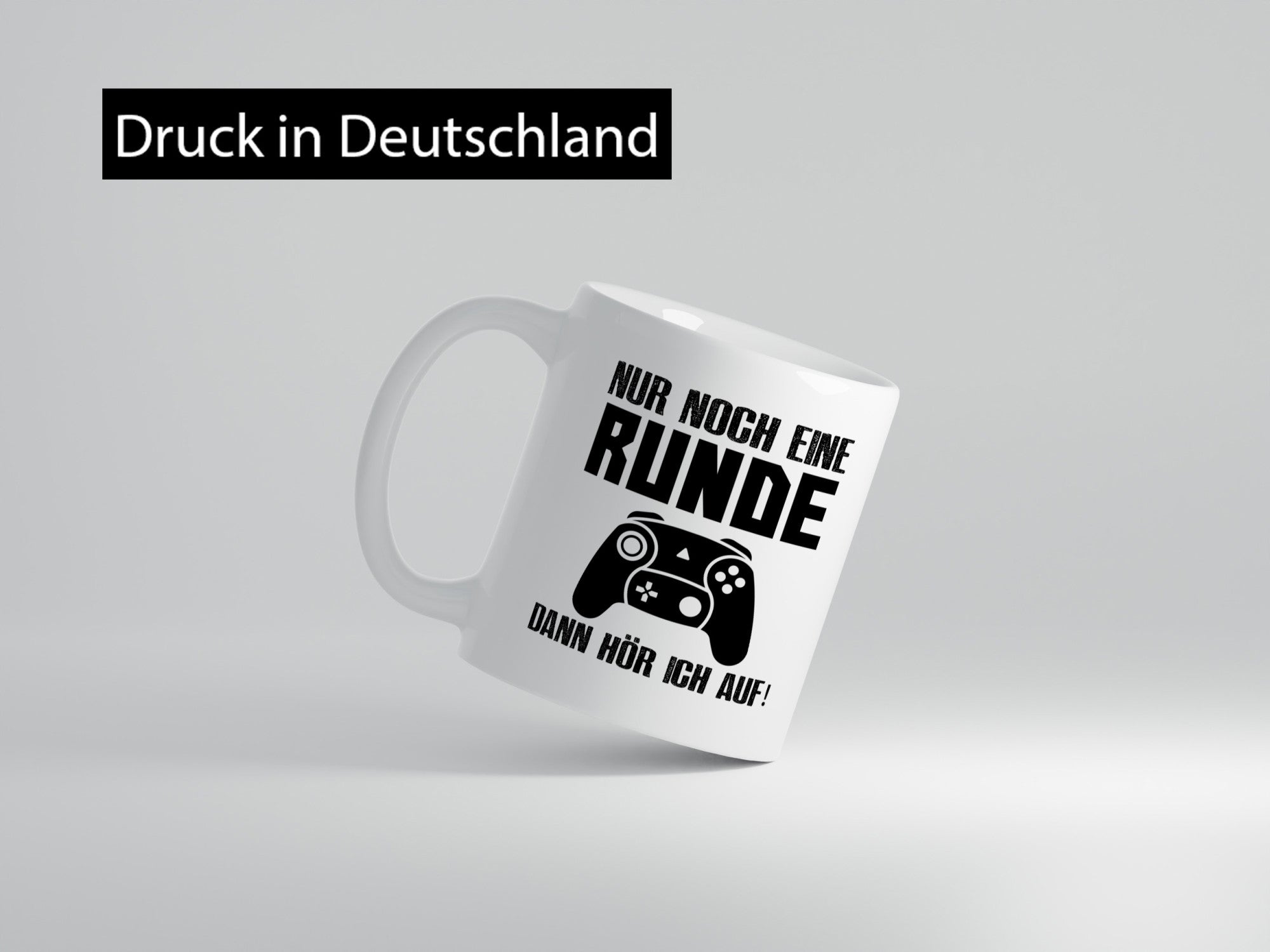 Nur noch eine Runde | Gamer Tasse Zocken Controller Humor Geschenkidee