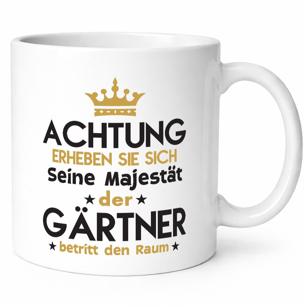 Seine Majestät Gärtner | Gartenbau lustiger Spruch Geschenk Humor Geschenkidee