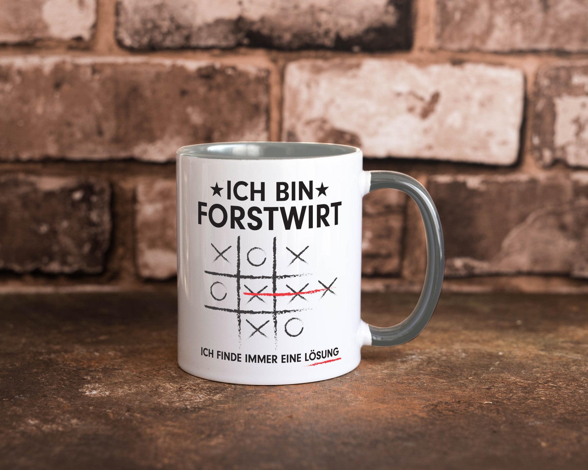 Lösung finden: Forstwirt | Waldarbeiter v2 Geschenkidee Arbeit Kollegen Büro