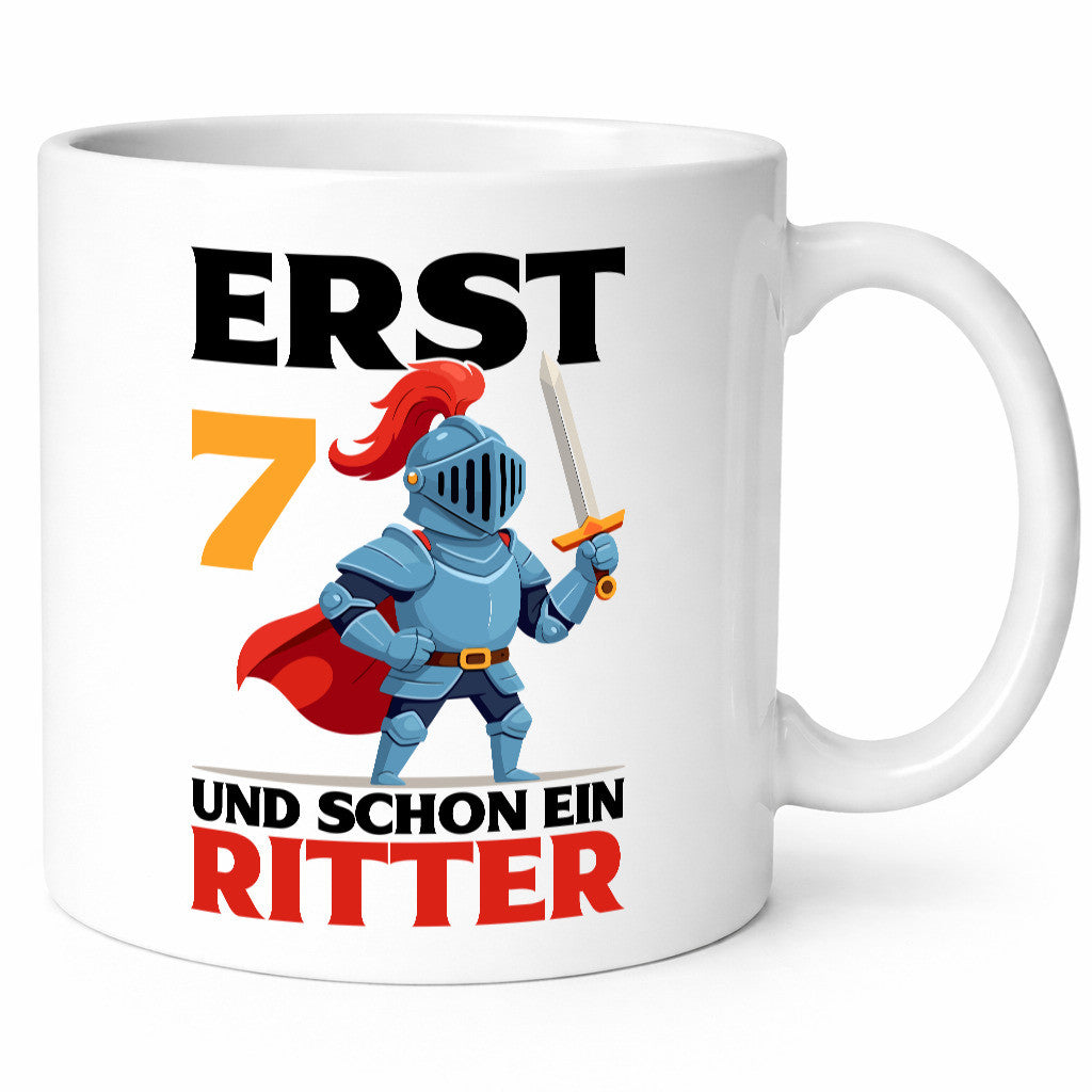 7. Geburtstag | 7 Jahre und schon ein Ritter lustiger Spruch Geschenk