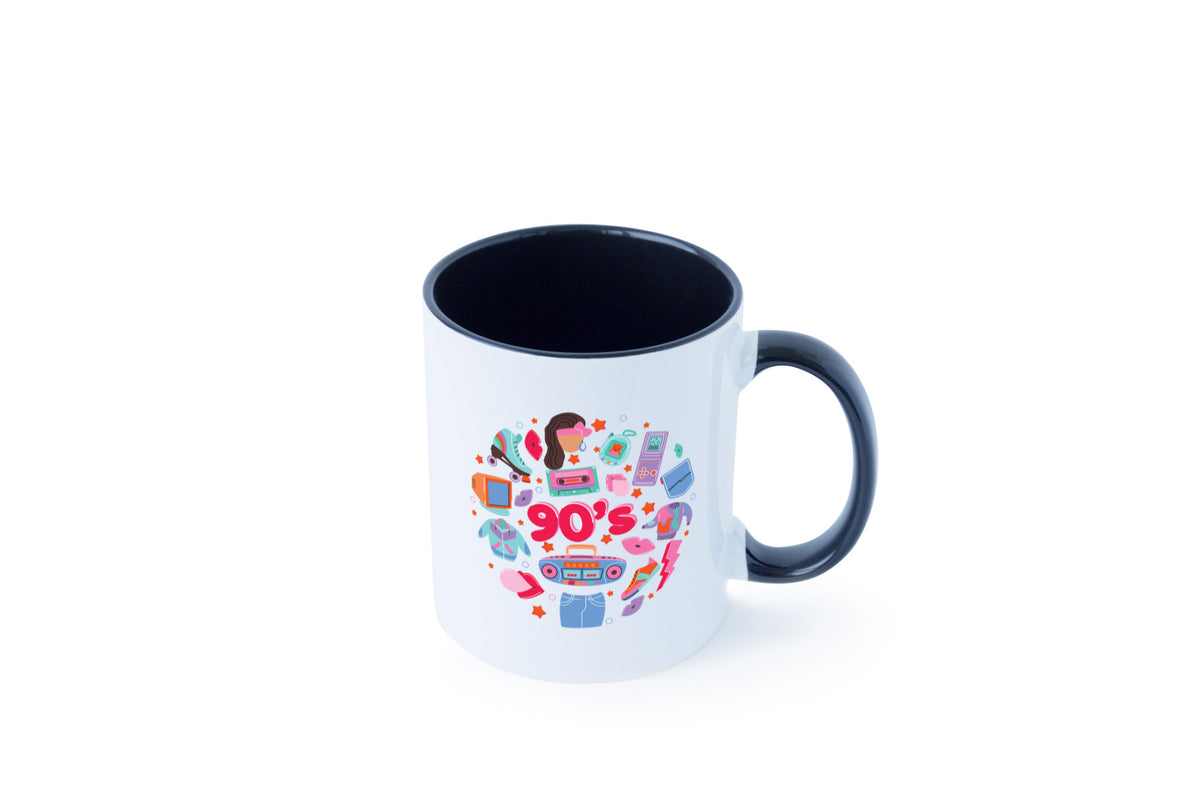 90er Jahre | Alte Zeit Nostalgie Humor Geschenkidee Tasse
