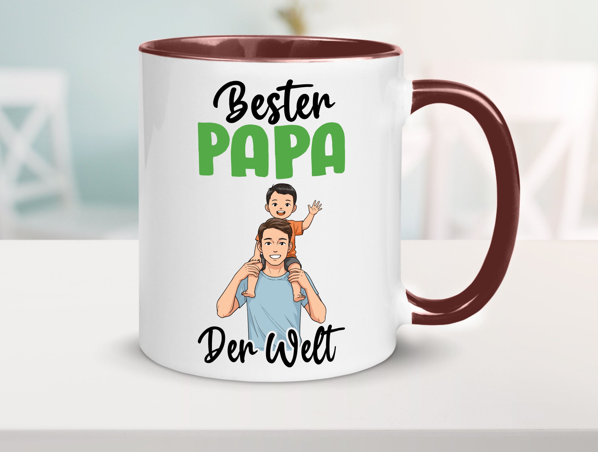Bester Papa | Vatertag Daddy Familie lustiger Spruch Geschenk Geschenkidee Tasse