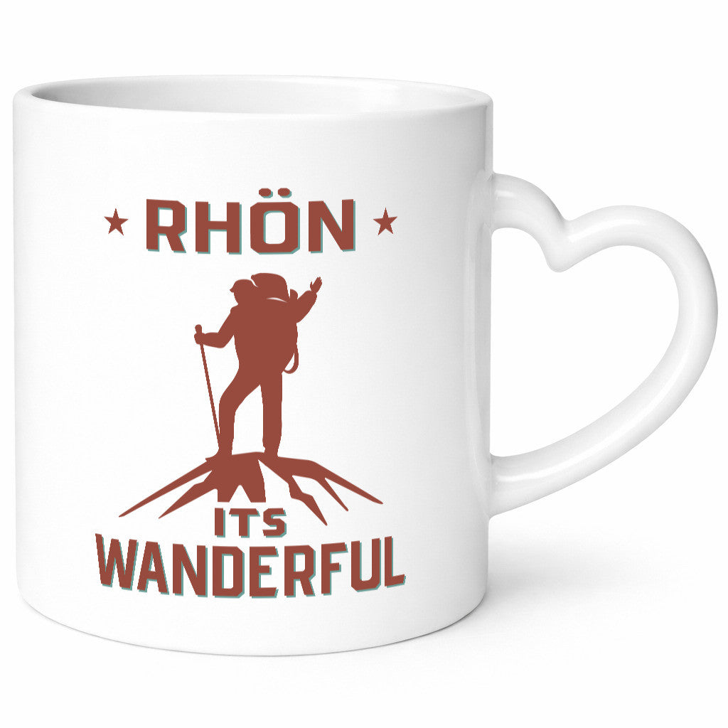 Rhön ist wanderful | Wanderer Berge lustig Humor Geschenkidee Geschenk Tasse