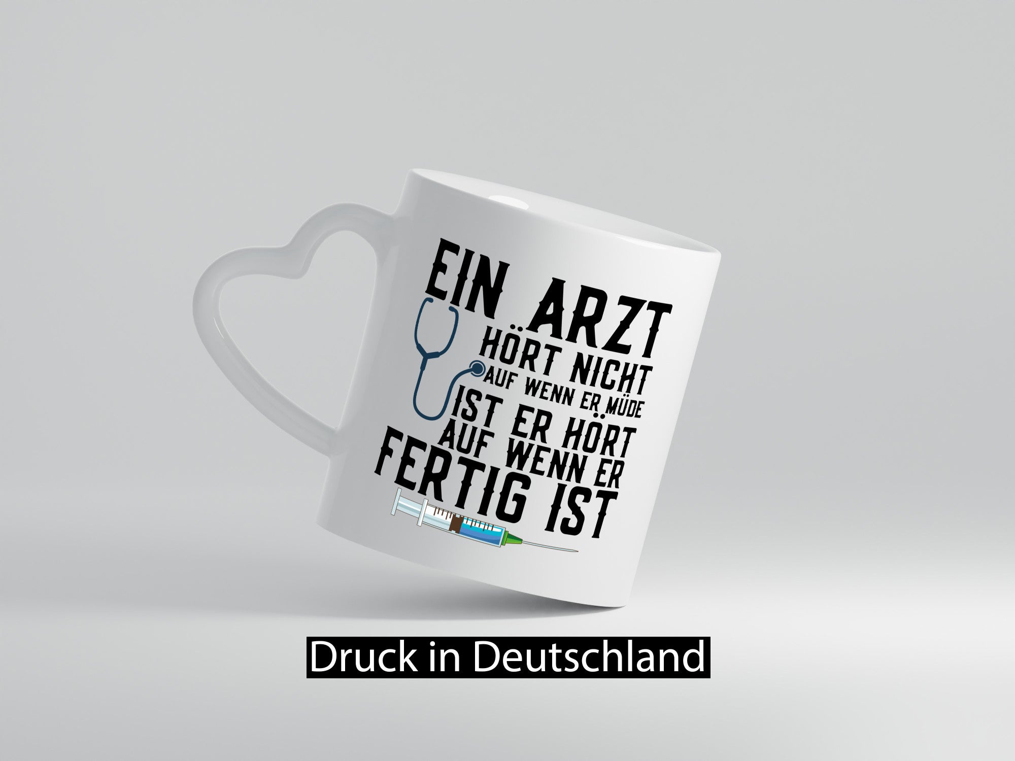 Ein Arzt hört nicht auf | Klinik Statement Stethoskop Geschenkidee Humor Tasse