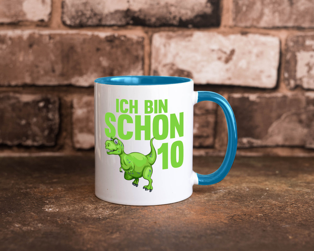 10. Geburtstag | 10 Jahre Dino Dinosaurier Geschenk Geschenkidee lustiger Tasse