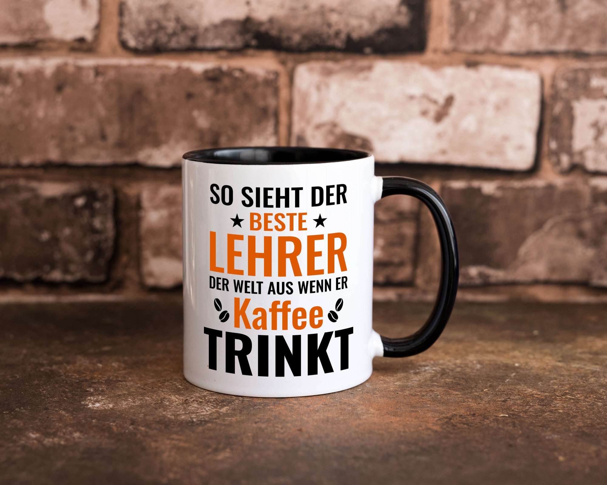 Kaffee trinkt: Lehrer | Schule Beruf Schüler Geschenk Arbeit Kollegen Büro