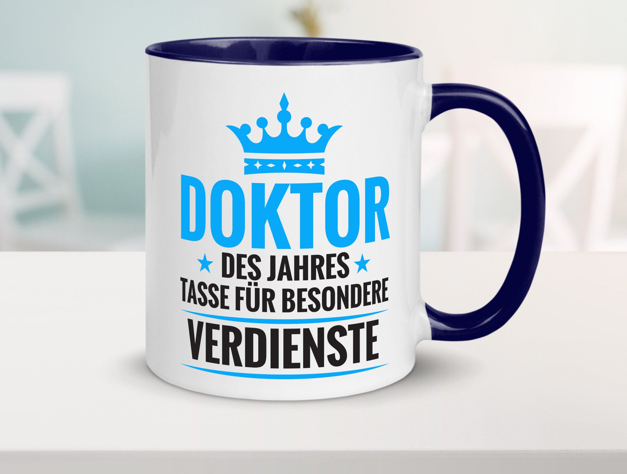 Besonderer Verdienst: Doktor | Doktorand Doktortitel Humor Geschenkidee Tasse