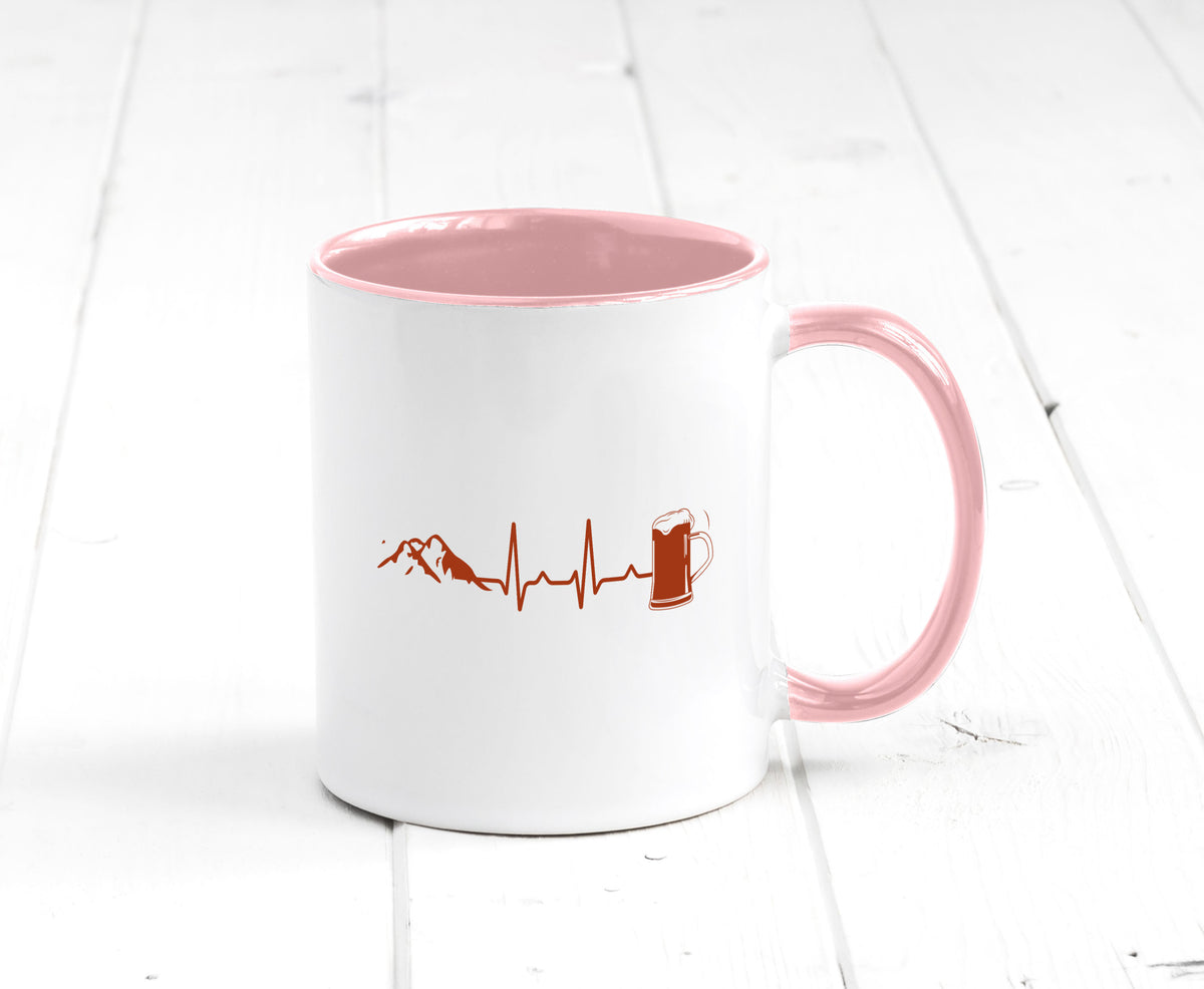 Berge und Bier | Wandern Wanderer Biertrinken Geschenkidee Humor Tasse