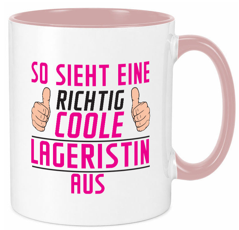 Richtig Coole Lageristin | Beruf Lager Arbeiterin Humor Arbeit Kollegen Büro Tasse
