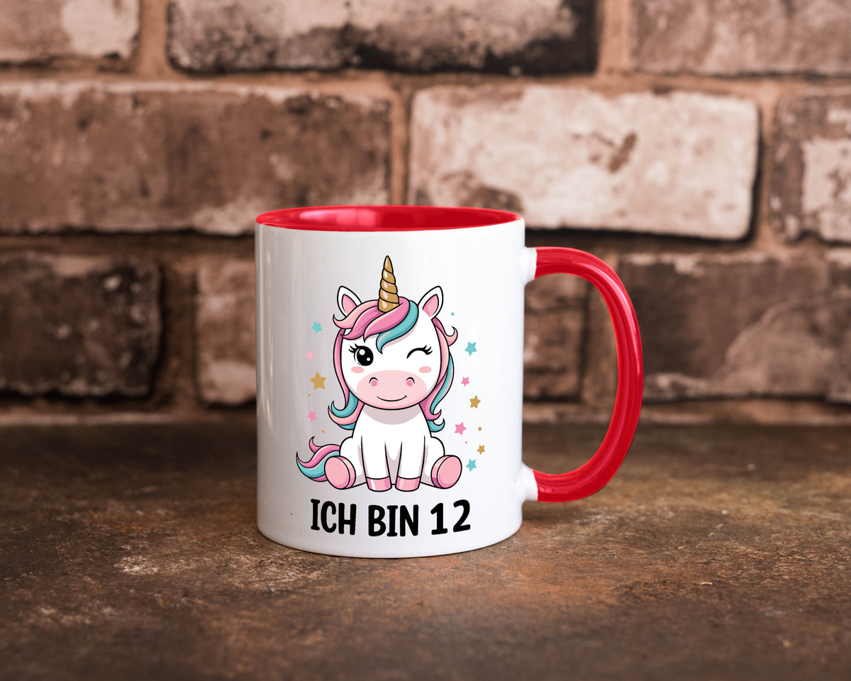 12. Geburtstag | 12 Jahre Einhorn Mädchen lustig Geschenkidee Geschenk Tasse