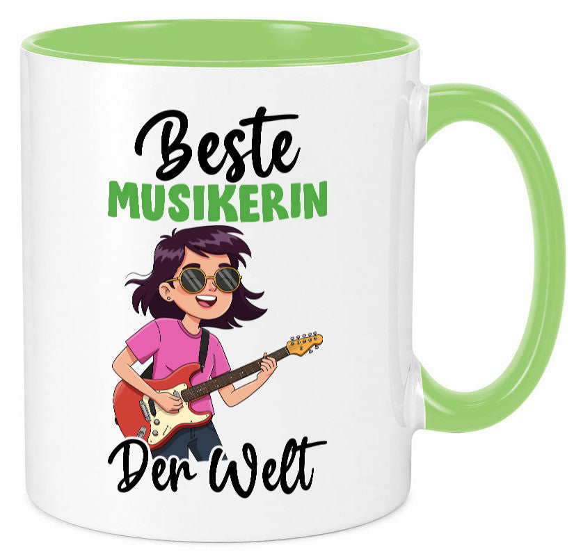 Beste Musikerin | Musik Musikantin v2 Geschenkidee Humor Tasse