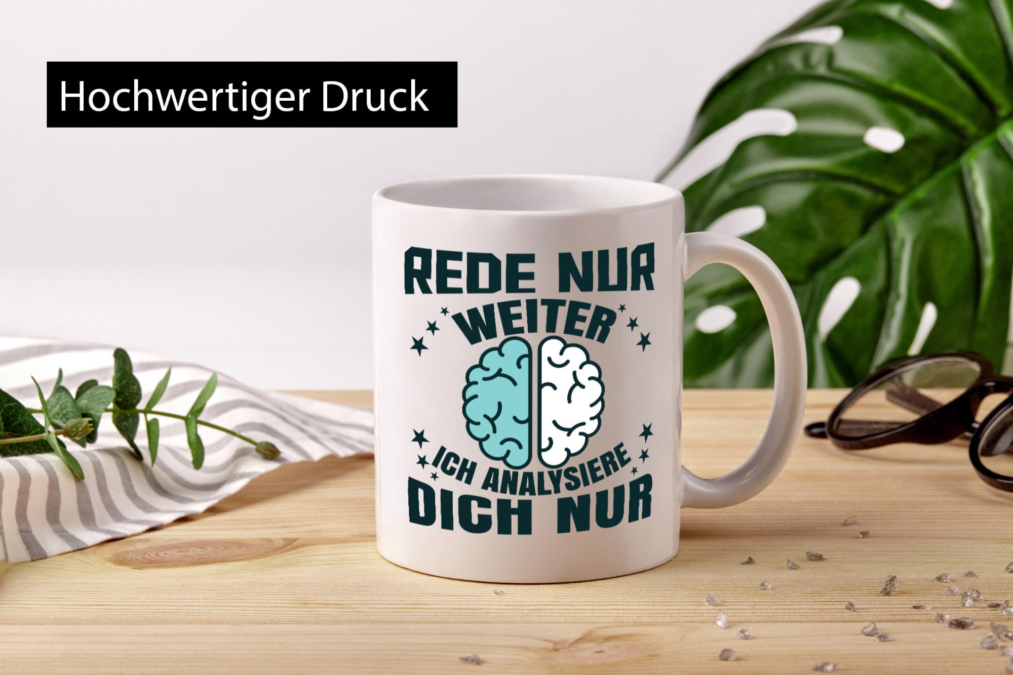 Rede nur weiter ich Analysiere dich Geschenkidee Humor Tasse