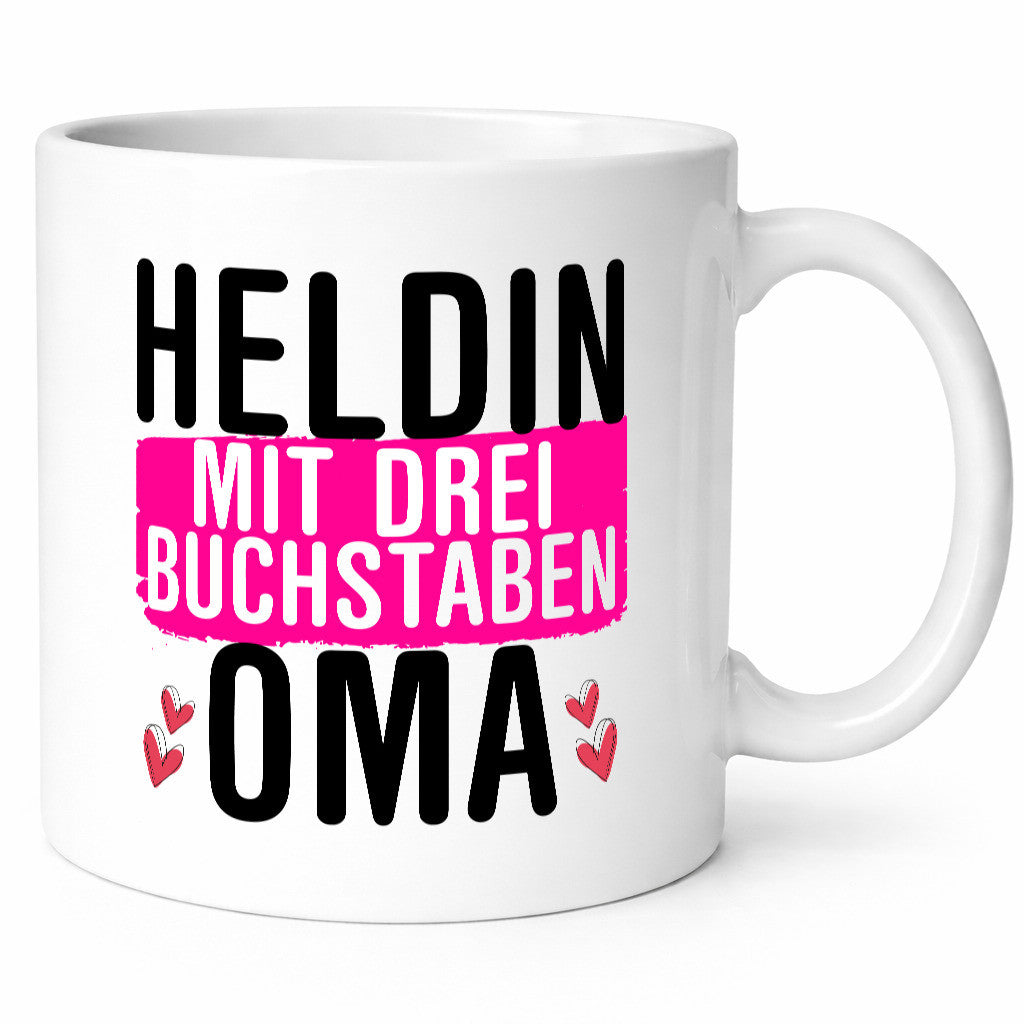 Heldin mit drei Buchstaben | Oma Großmutter Kompliment lustiger Spruch Geschenk