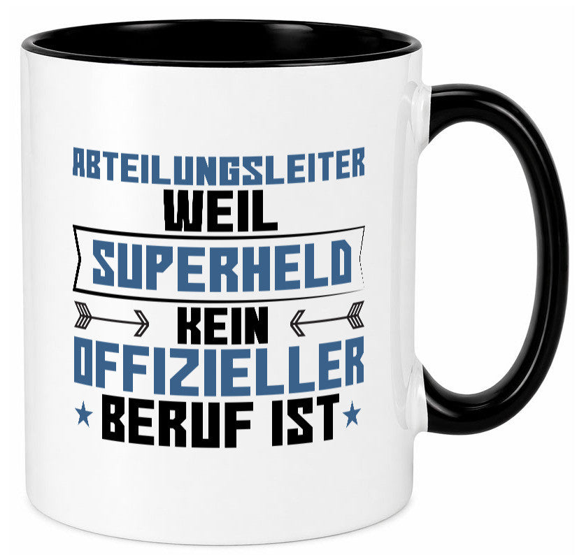 Superheld Abteilungsleiter| Führungskraft Geschenkidee Humor Tasse