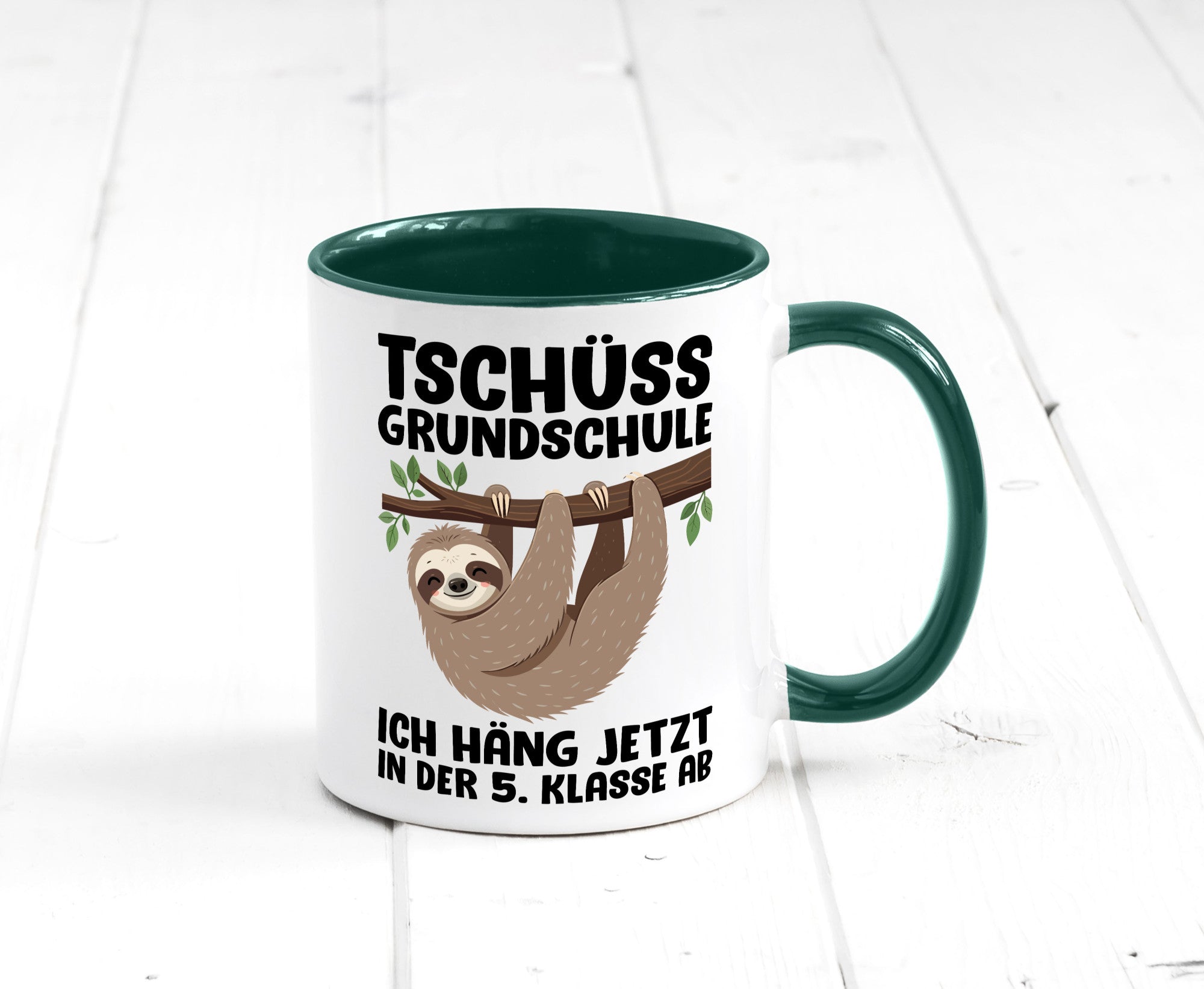 Tschüss Grundschule ich häng jetzt in der 5. Klasse ab Humor Geschenkidee Tasse