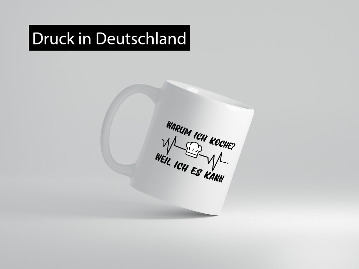 Ich koche weil es kann | Koch Küchenchef Herzschlag lustig Arbeit Kollegen Büro Tasse